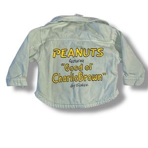 Zara and Peanuts Kids Denim Jacket 9-12M